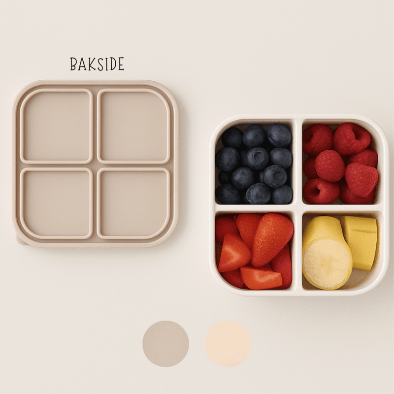 Genial fruktboks med 4 tette rom - VELG FARGE 