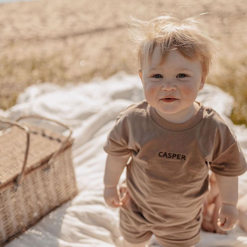 Sommersett T-shirt + shorts - Chocolate brown