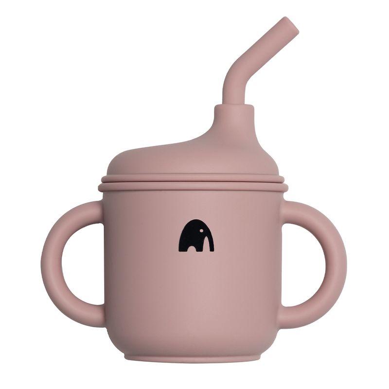 Kopp med sugerør 2in1 - VELG FARGE