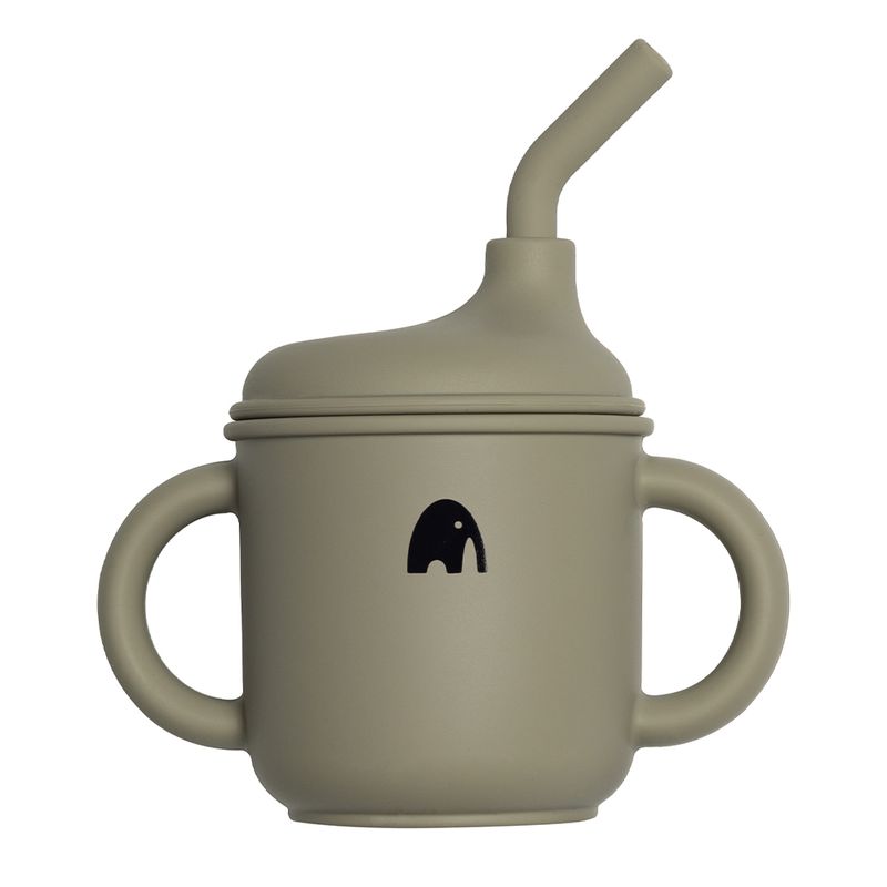 Kopp med sugerør 2in1 - VELG FARGE